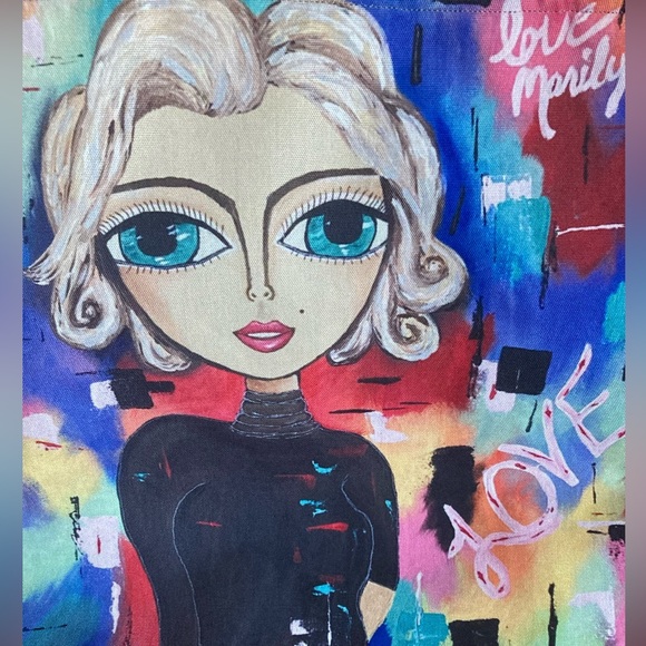 Marilyn Monroe Canvas Tote Bag - Picture 9 of 10